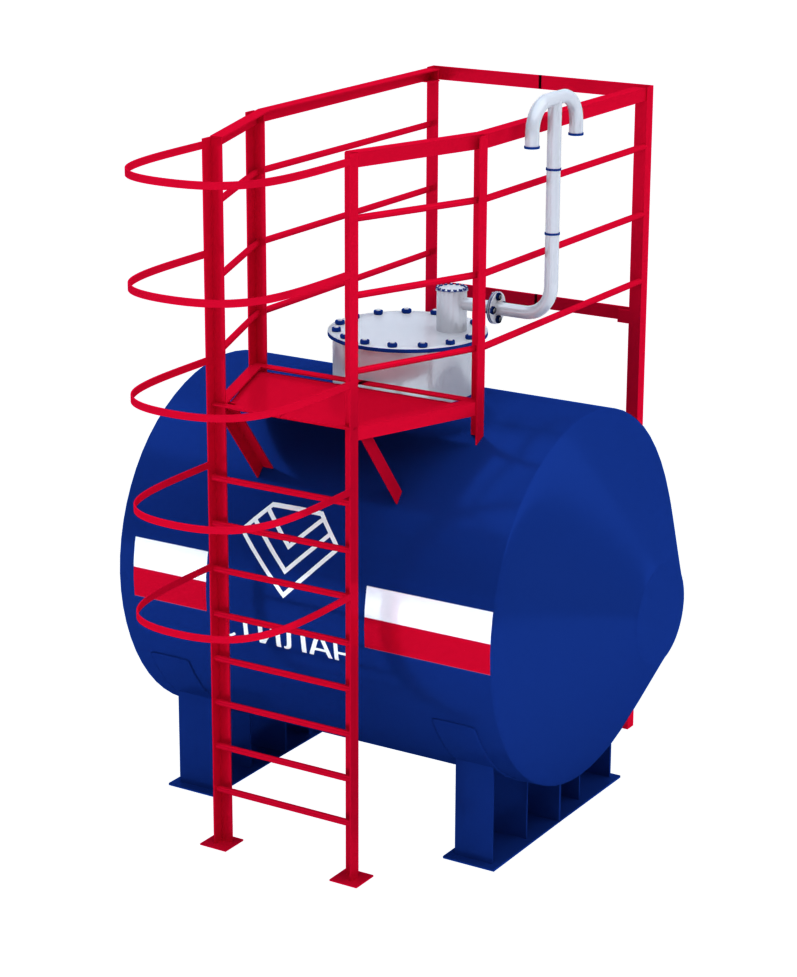 Горизонтальный резервуар РГСН для масла 5 м³ от завода-производителя